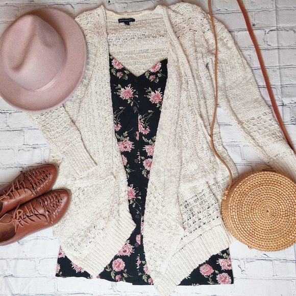 American Eagle Outfitters Sweaters - American Eagle | Open Waterfall Knit Cardigan